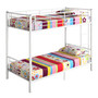 Premium Metal Twin over Twin Bunk Bed - White