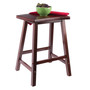 Katashi 23.78" Wood Fan Shape Counter Stool