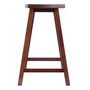 Katashi 23.78" Wood Fan Shape Counter Stool