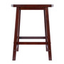 Katashi 23.78" Wood Fan Shape Counter Stool