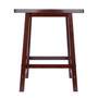 Katashi 23.78" Wood Fan Shape Counter Stool