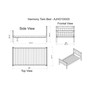 Harmony Twin Bed with Storage Drawers