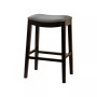 Jaden Bonded Leather Saddle Bar Stool