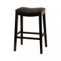 Jaden Bonded Leather Saddle Bar Stool