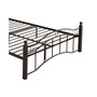Bouvardia Contemporary Iron Bed Frame, King