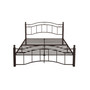 Bouvardia Contemporary Iron Bed Frame, King