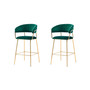 Bellai Fabric 29" Bar Chair, Set of 2