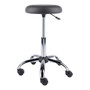 Home Decorative Clyde Adjustable Cushion Seat Swivel Stool - Charcoal and Chrome