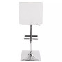 Captain Adjustable Barstool with Swivel in Faux Leather