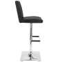 Captain Adjustable Barstool with Swivel in Faux Leather