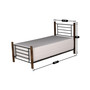 Raymond Metal and Wood Twin Bed