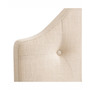 Calera Diamond Button Tufted Fabric Arched Panel Headboard, Single/Twin