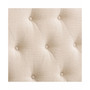 Calera Diamond Button Tufted Fabric Arched Panel Headboard, Single/Twin