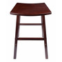 Katashi 28.62" Wood Fan Shape Bar Stool