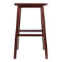 Katashi 28.62" Wood Fan Shape Bar Stool
