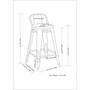 Rayne 24" Metal Counter Height Stool, Set of 2