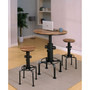 Zina Antique Black Bar Stool (Set of 2)