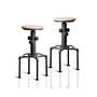 Zina Antique Black Bar Stool (Set of 2)