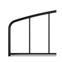 Tolland Arched Spindle Metal Headboard, King