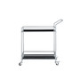 Lonnie Serving Bar Cart with Metal Frame