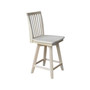 Mission Counter Height Stool with Swivel and Auto Return