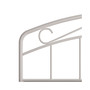 Jolie Arched Scroll Metal Headboard, King
