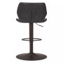 45" Steel, Polyurethane Seth Adjustable Base Bar Chair