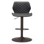 45" Steel, Polyurethane Seth Adjustable Base Bar Chair