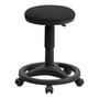 Ergonomic Stool with Foot Ring in Black