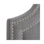Headboard with Nail Head Trim, King
