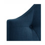 Calera Diamond Button Tufted Fabric Arched Panel Headboard, King