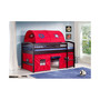 Addison Espresso Finish Junior Loft Bed,Tent and a Playhouse with Trim