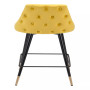 36" Steel, Polyester Piccolo Pencil Legs Counter Chair