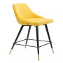 36" Steel, Polyester Piccolo Pencil Legs Counter Chair