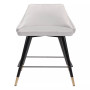 36" Steel, Polyester Piccolo Pencil Legs Counter Chair