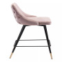 36" Steel, Polyester Piccolo Pencil Legs Counter Chair