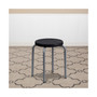 Stackable Stool With Silver Powder Coated Frame
