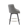 Mateo 26.5" Fabric Swivel Counter Stool
