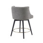 Mateo 26.5" Fabric Swivel Counter Stool