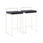 Fuji White Counter Stool, Set of 2