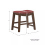 Gilman 18" Height Saddle Stool
