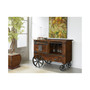 Massen 2 Door One Drawer Wine Cart Trolley