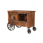 Massen 2 Door One Drawer Wine Cart Trolley
