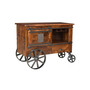 Massen 2 Door One Drawer Wine Cart Trolley