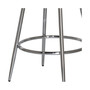 Bullock Rounded Disc Metal Swivel Counter Height Stool