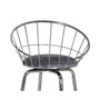 Bullock Rounded Disc Metal Swivel Counter Height Stool