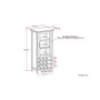 Avalon Solid Wood High Storage Wine Rack Cabinet