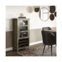 Avalon Solid Wood High Storage Wine Rack Cabinet