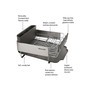 Stainless Steel Wrap Compact Dish Rack