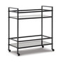 32" Metal Bar Cart